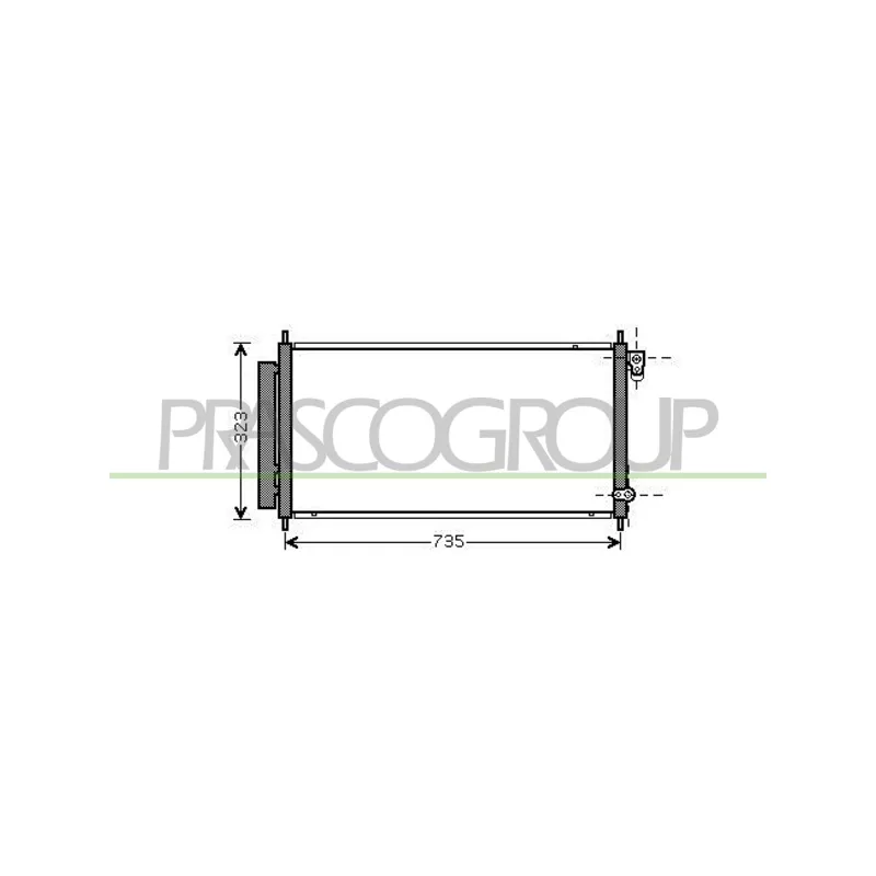 Condenseur, climatisation PRASCO HD322C001