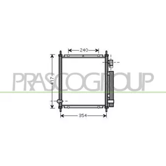 Condenseur, climatisation PRASCO HD322C002