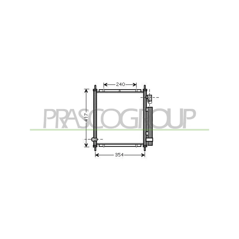 Condenseur, climatisation PRASCO HD322C002