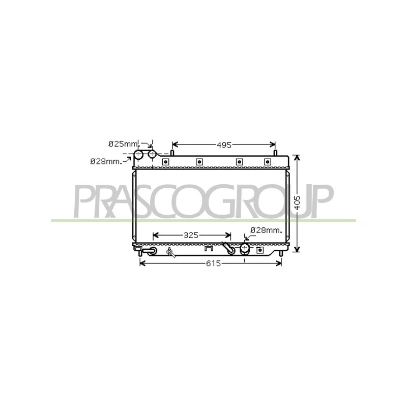 Radiateur, refroidissement du moteur PRASCO HD322R002