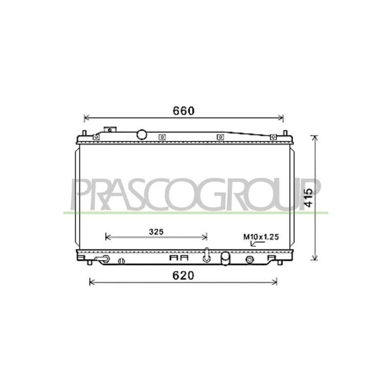 Radiateur, refroidissement du moteur PRASCO HD326R001
