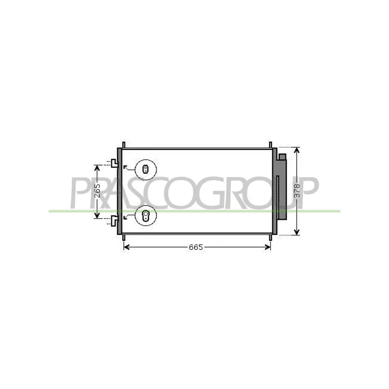 Condenseur, climatisation PRASCO HD828C001