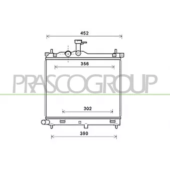 Radiateur, refroidissement du moteur PRASCO HN002R001