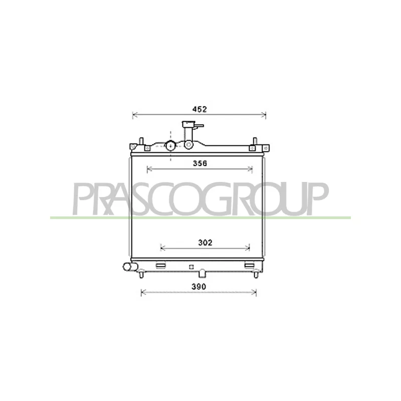 Radiateur, refroidissement du moteur PRASCO HN002R001