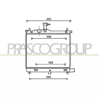 Radiateur, refroidissement du moteur PRASCO HN003R002