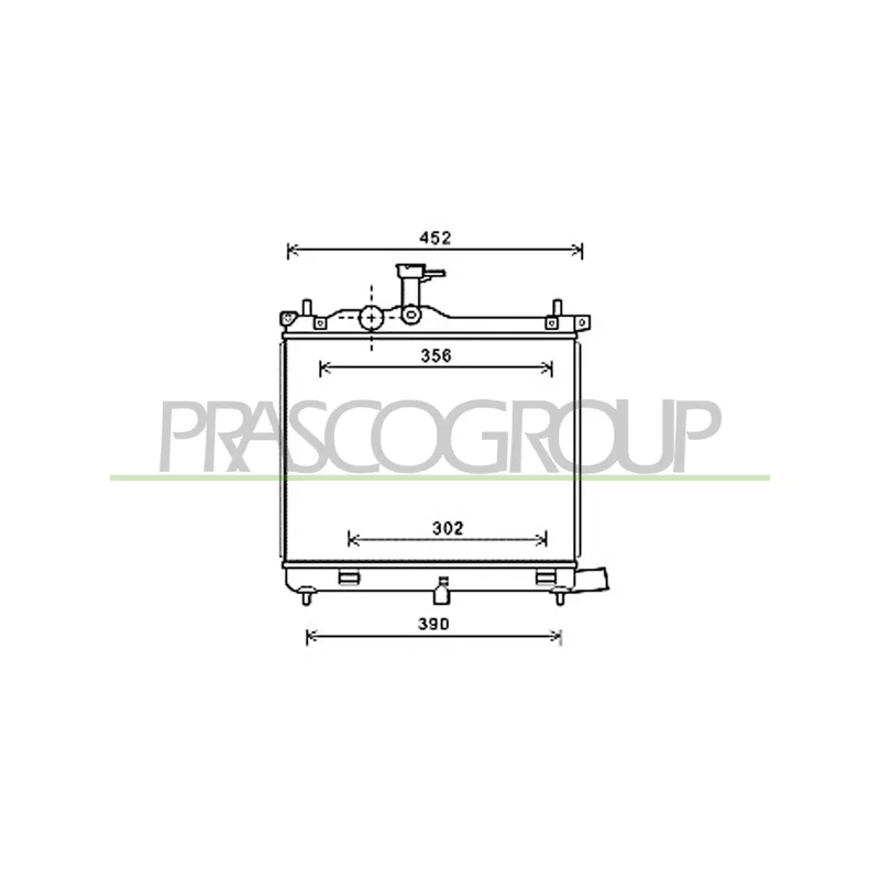 Radiateur, refroidissement du moteur PRASCO HN003R002