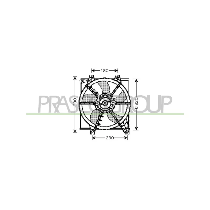 Ventilateur, refroidissement du moteur PRASCO HN016F001