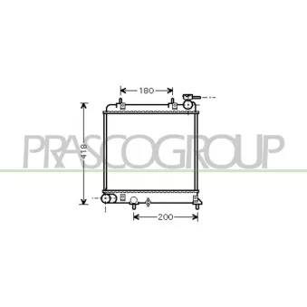 Radiateur, refroidissement du moteur PRASCO HN016R001