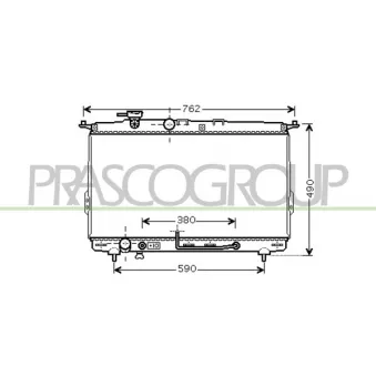 Radiateur, refroidissement du moteur PRASCO HN021R003