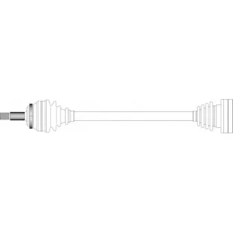 Arbre de transmission avant gauche GENERAL RICAMBI AU3206