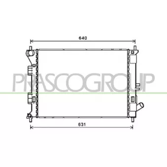Radiateur, refroidissement du moteur PRASCO HN042R001