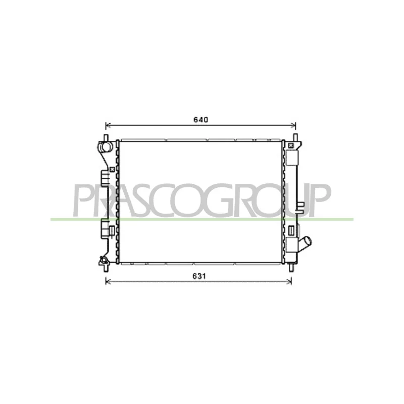 Radiateur, refroidissement du moteur PRASCO HN042R001