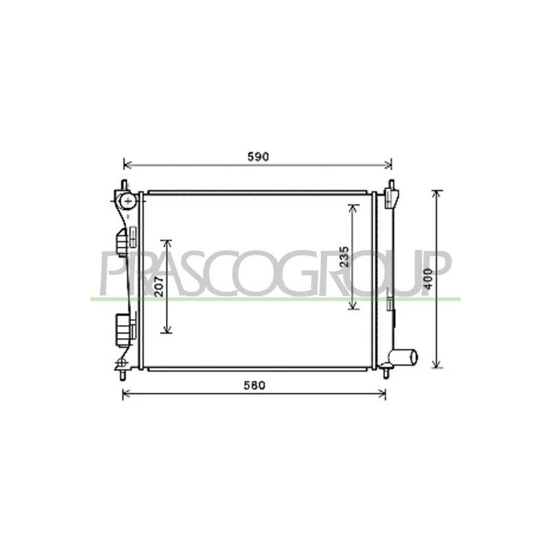 Radiateur, refroidissement du moteur PRASCO HN202R003