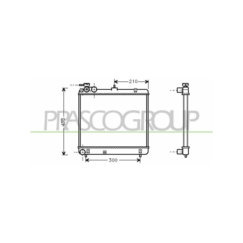 Radiateur, refroidissement du moteur PRASCO HN320R001