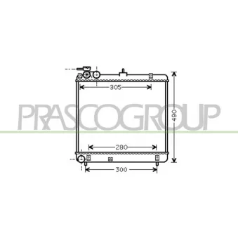 Radiateur, refroidissement du moteur PRASCO HN324R001