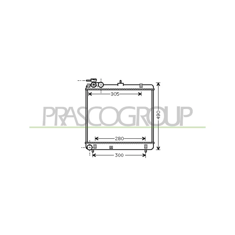 Radiateur, refroidissement du moteur PRASCO HN324R001