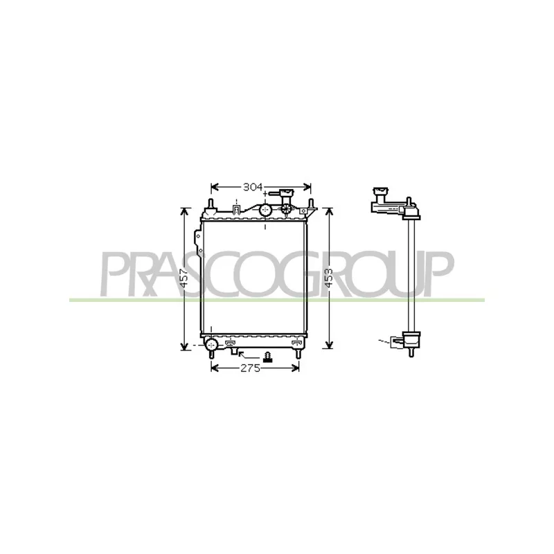 Radiateur, refroidissement du moteur PRASCO HN330R001