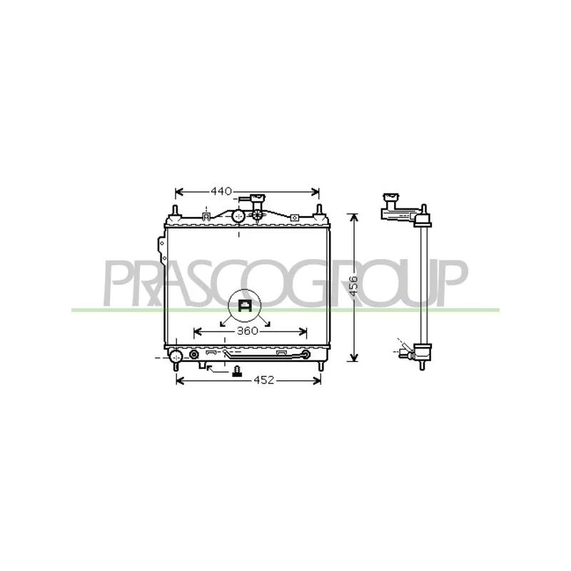 Radiateur, refroidissement du moteur PRASCO HN330R002