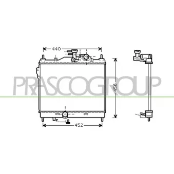 Radiateur, refroidissement du moteur PRASCO
