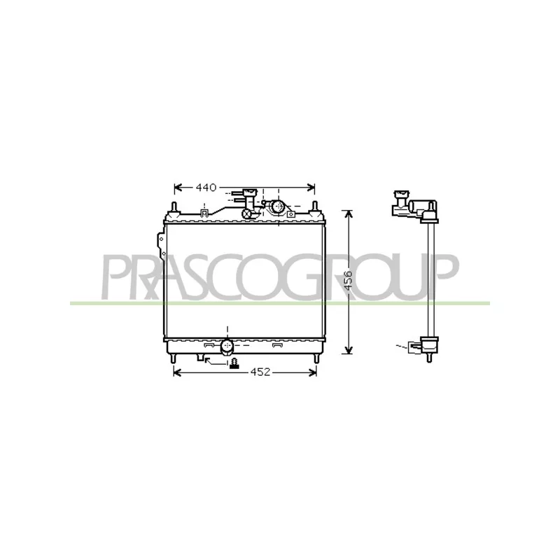 Radiateur, refroidissement du moteur PRASCO HN330R005