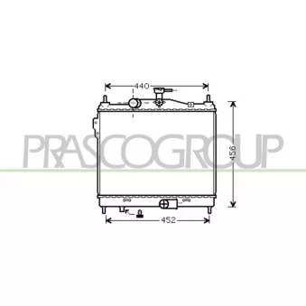 Radiateur, refroidissement du moteur PRASCO