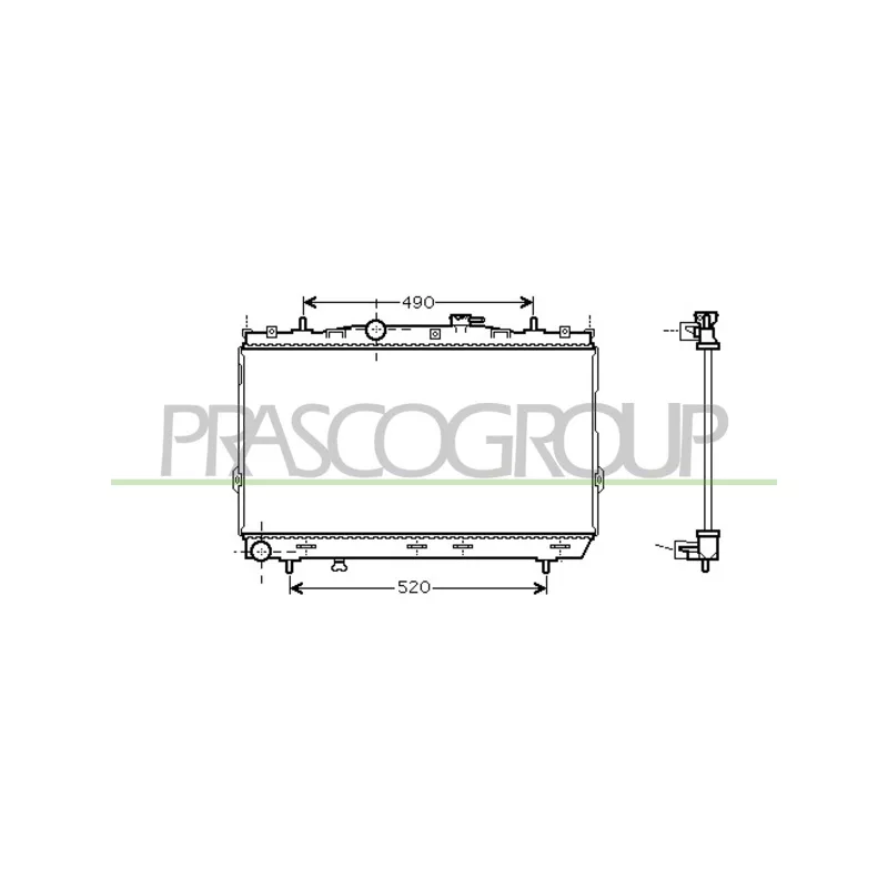 Radiateur, refroidissement du moteur PRASCO HN624R005
