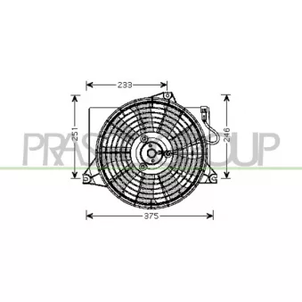 Ventilateur, refroidissement du moteur PRASCO HN715F002
