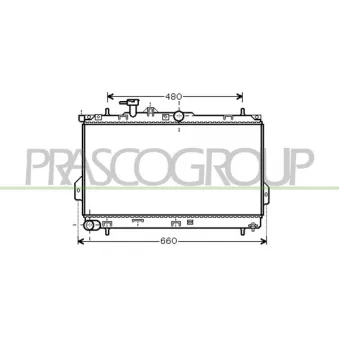 Radiateur, refroidissement du moteur PRASCO HN715R002