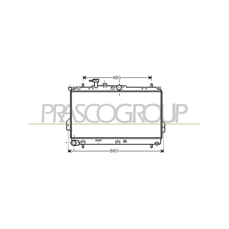 Radiateur, refroidissement du moteur PRASCO HN715R002