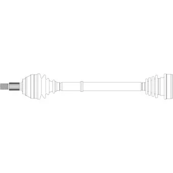 Arbre de transmission avant droit GENERAL RICAMBI AU3283