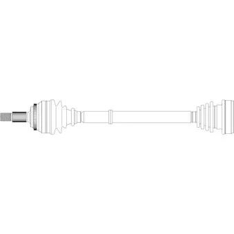 Arbre de transmission avant droit GENERAL RICAMBI AU3285