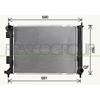 Radiateur, refroidissement du moteur PRASCO HN802R001