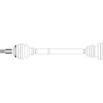 Arbre de transmission avant droit GENERAL RICAMBI AU3291