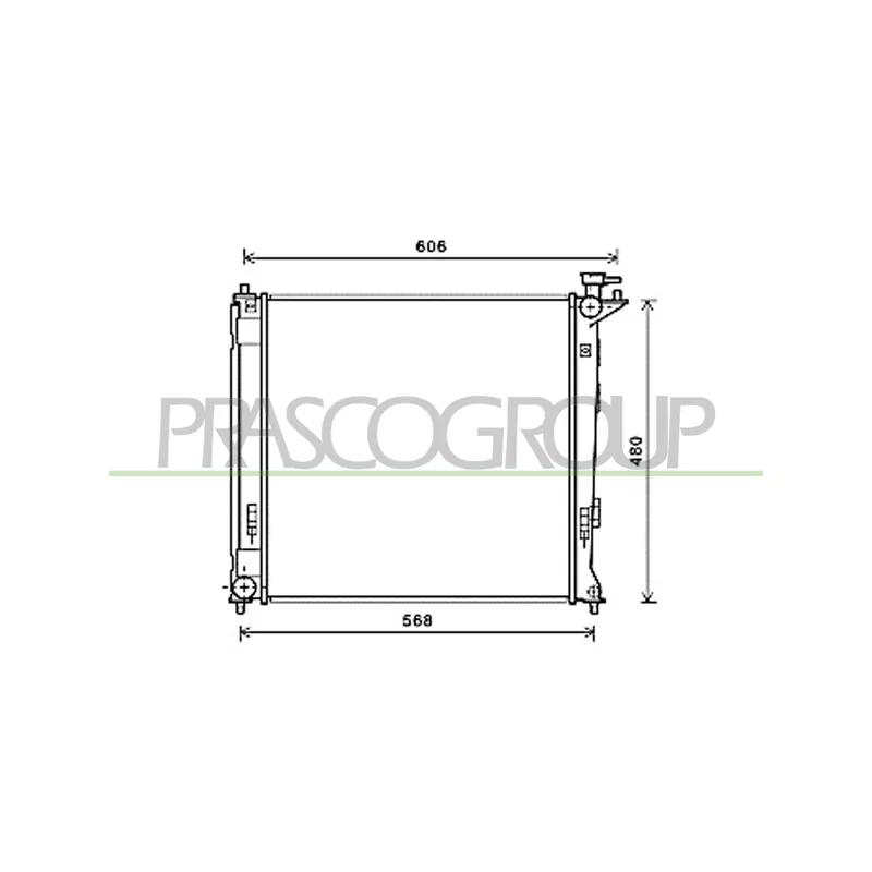 Radiateur, refroidissement du moteur PRASCO HN804R003