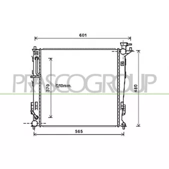 Radiateur, refroidissement du moteur PRASCO