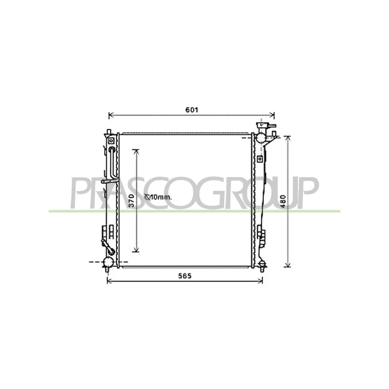 Radiateur, refroidissement du moteur PRASCO HN804R005