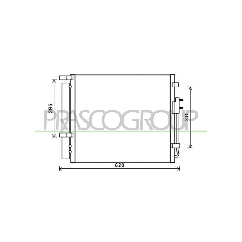 Condenseur, climatisation PRASCO HN818C001
