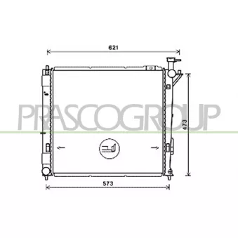 Radiateur, refroidissement du moteur PRASCO HN818R002