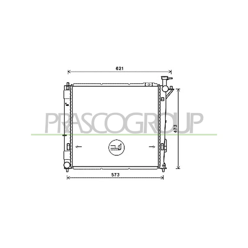 Radiateur, refroidissement du moteur PRASCO HN818R002