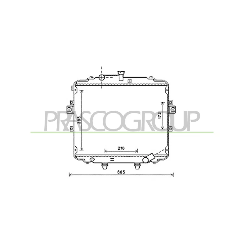Radiateur, refroidissement du moteur PRASCO HN920R005