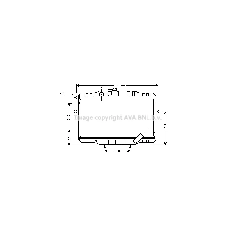 Radiateur, refroidissement du moteur PRASCO HY2068