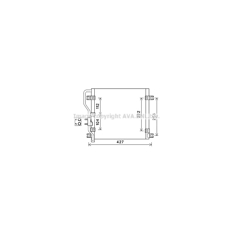 Condenseur, climatisation PRASCO HY5376