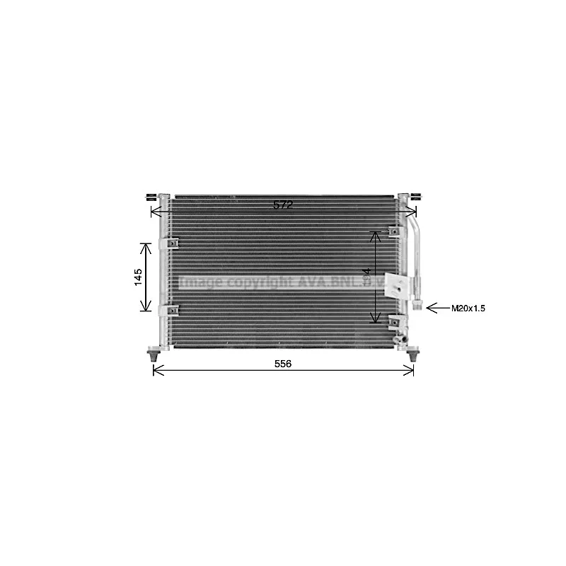 Condenseur, climatisation PRASCO HY5581