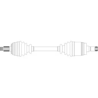 Arbre de transmission avant gauche GENERAL RICAMBI BW3066