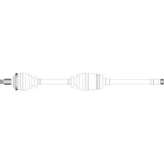 Arbre de transmission avant droit GENERAL RICAMBI BW3067