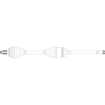 Arbre de transmission avant droit GENERAL RICAMBI BW3075