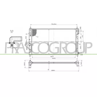 Radiateur, refroidissement du moteur PRASCO JE030R001
