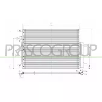 Condenseur, climatisation PRASCO JE100C003