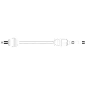 Arbre de transmission avant droit GENERAL RICAMBI CH3021