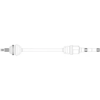 Arbre de transmission avant droit GENERAL RICAMBI CH3022